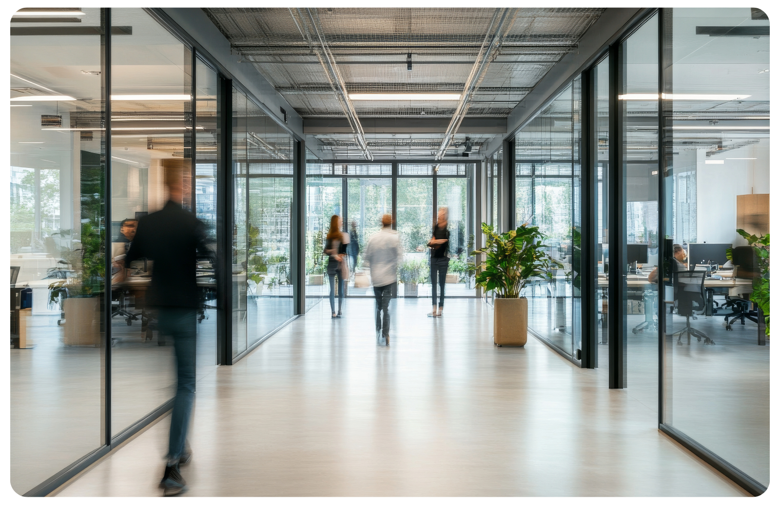 employee protection - inside a corporate office