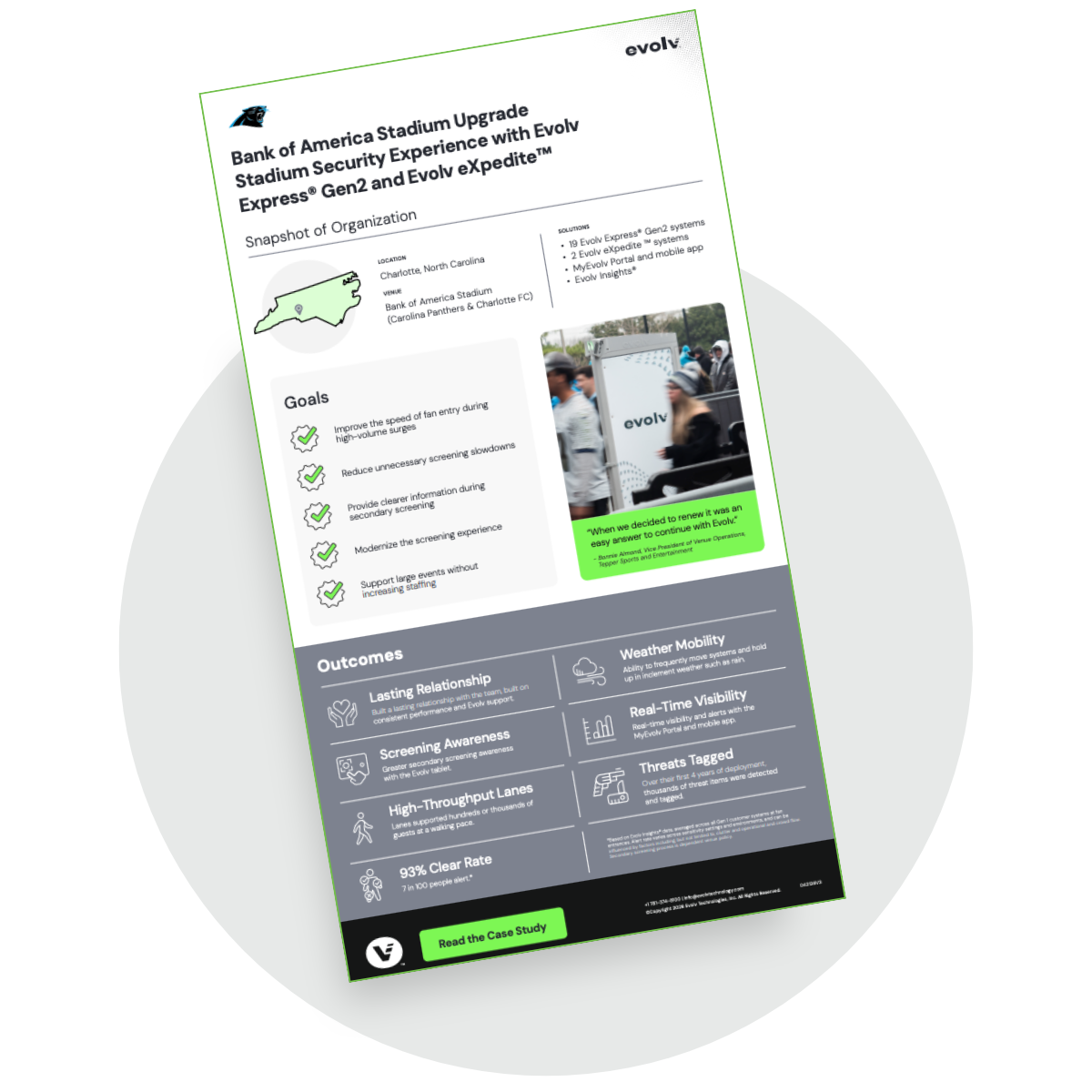 Bank of America and Evolv Case Study Infographic