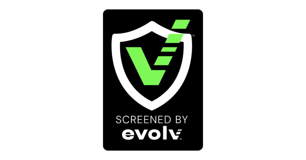screened by evolv logo