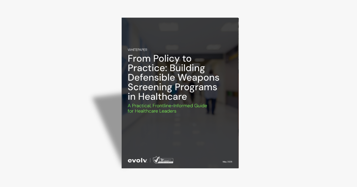 healthcare security screening whitepaper in partnership with the american hospital association