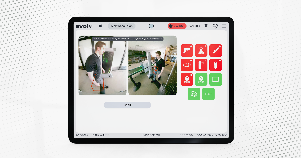 Evolv Express® Red Box Security Alert