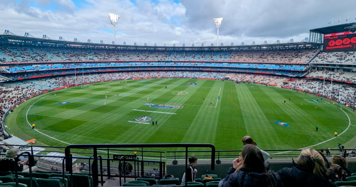 Melbourne Cricket Ground from the stands