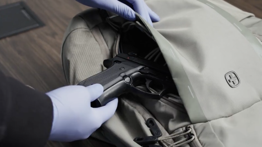 Gun found in bag by Evolv Express®